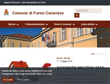 Tablet Screenshot of comune.fornocanavese.to.it